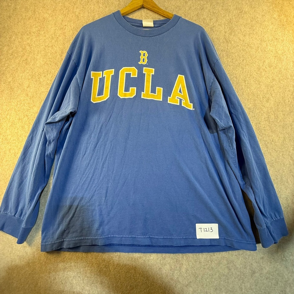 Ouray Sportswear UCLA‎ Bruins Long Sleeve T-Shirt Blue Yellow Mens XL T1213